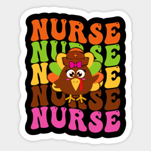 Nurse Thanksgiving Shirt Sticker